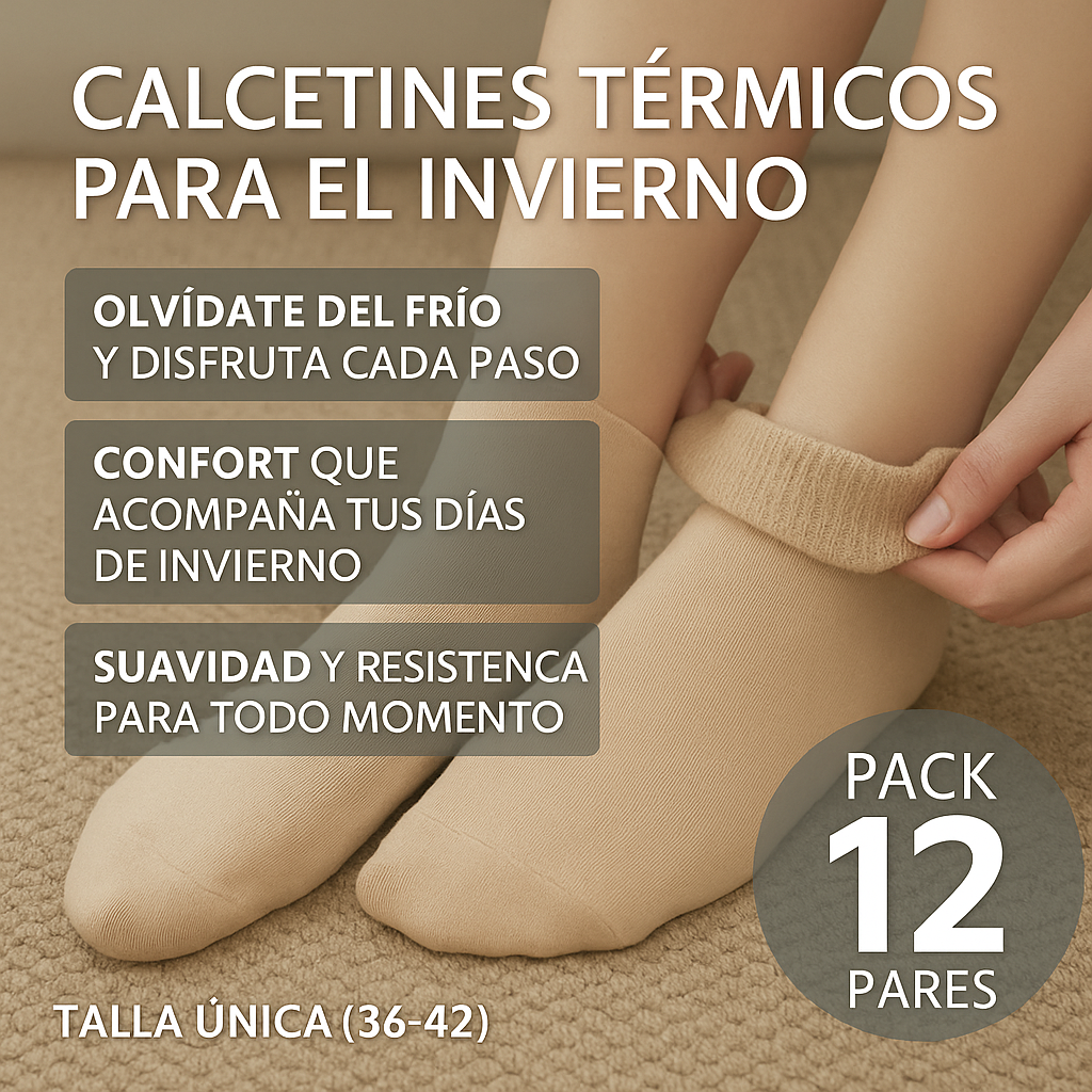 Calcetines Térmicos para el Frío Pack x12