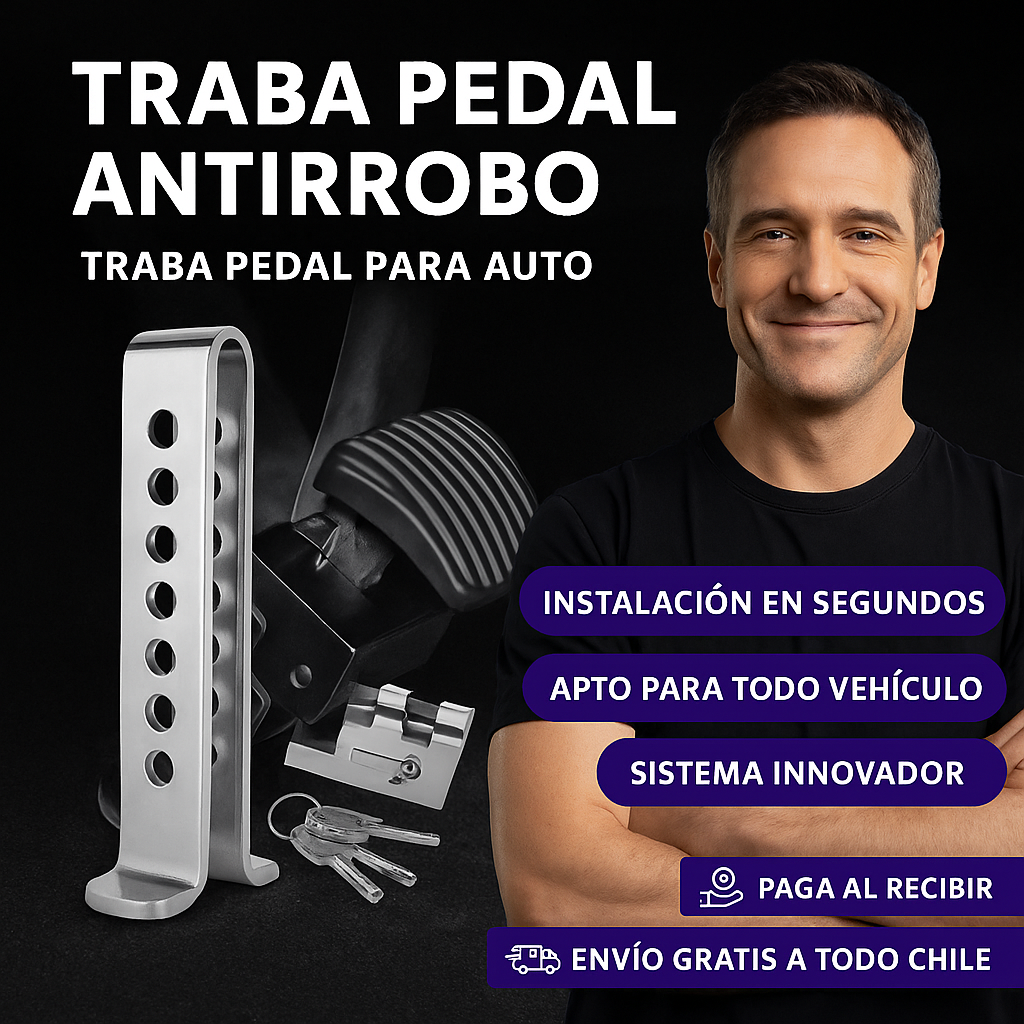 Traba Pedal Candado Auto Antirrobo