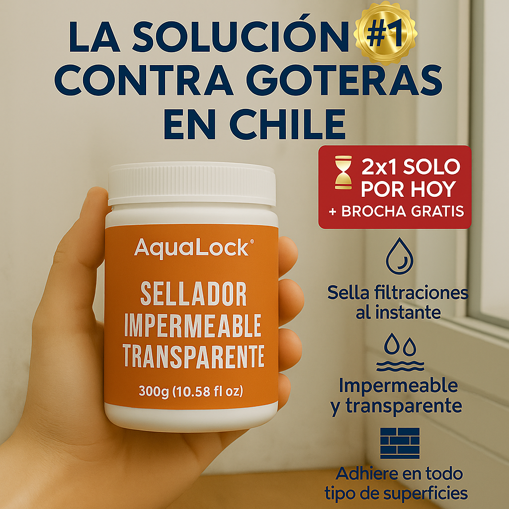 🔥 ¡2x1 HOY! Lleva 2 AquaLock® y paga 1 + Brocha GRATIS