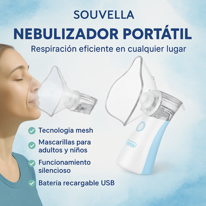 Nebulizador Portátil 🫁💨  Combate la Dificultad Respiratoria desde el Primer Uso