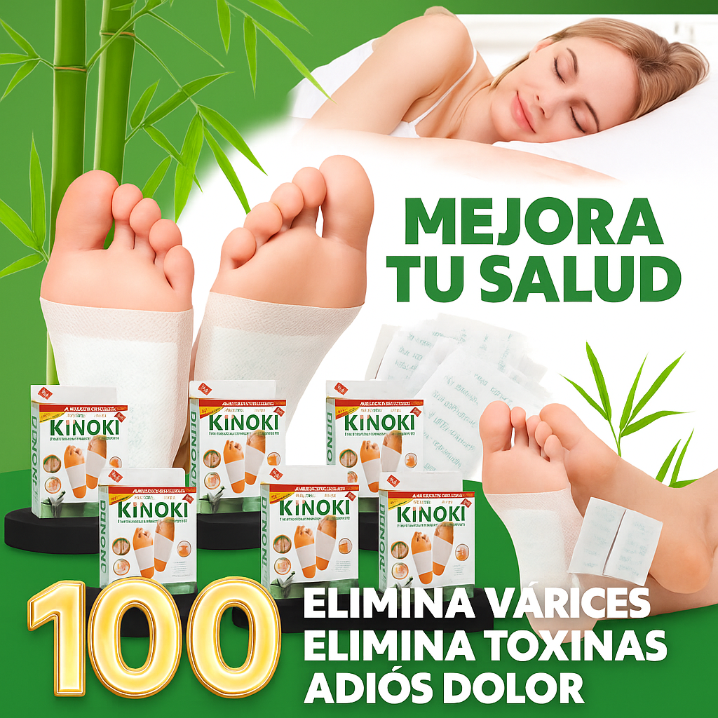 💥 100 Parches Kinoki x el Precio de 10 — ¡Solo por Hoy!