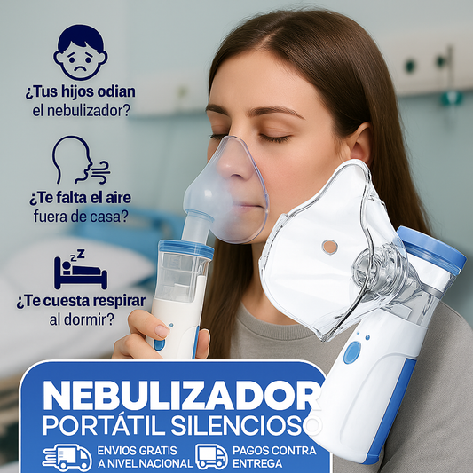 Nebulizador Portátil 🫁💨  Combate la Dificultad Respiratoria desde el Primer Uso