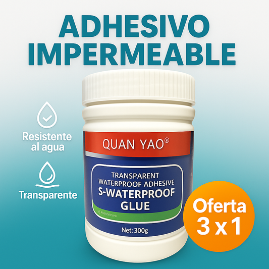 Triple Pack (x3) Adhesivo Impermeable – Sella Filtraciones, Grietas y Goteras al Instante
