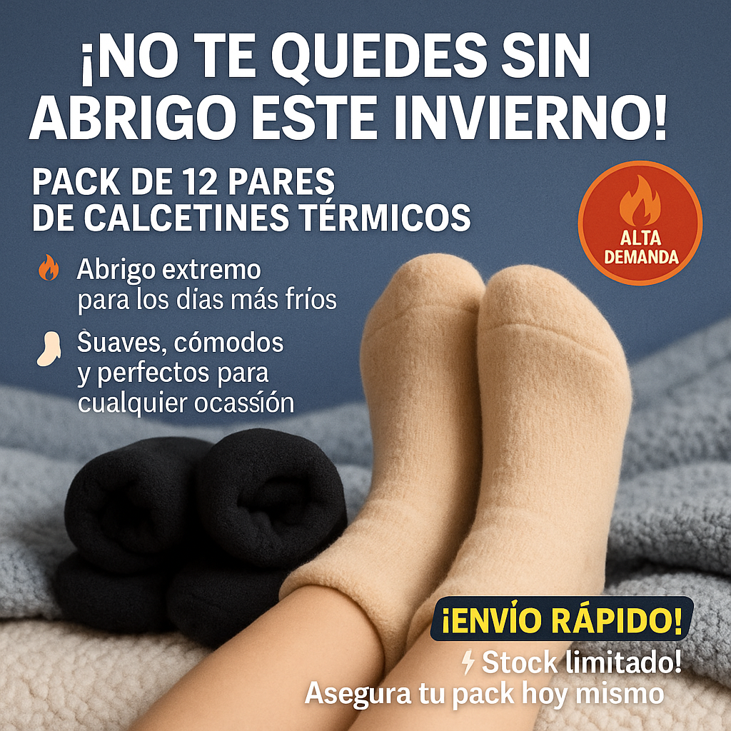 Calcetines Térmicos para el Frío Pack x12