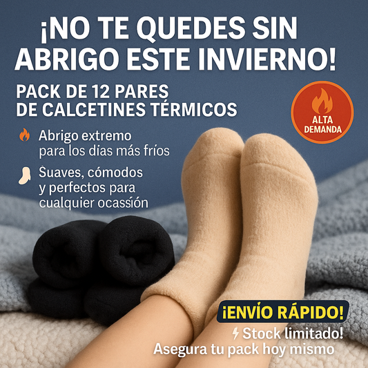Calcetines Térmicos para el Frío Pack x12